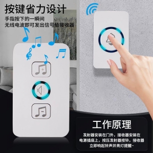 Умный беспроводной водонепроницаемый дверной звонок, дистанционное управление на расстоянии