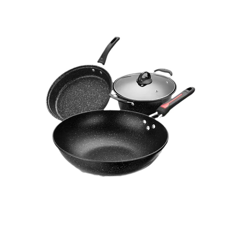 Комплект 3 штукаВок 30 см / Сковорода 24 см / Кастрюля 24 см